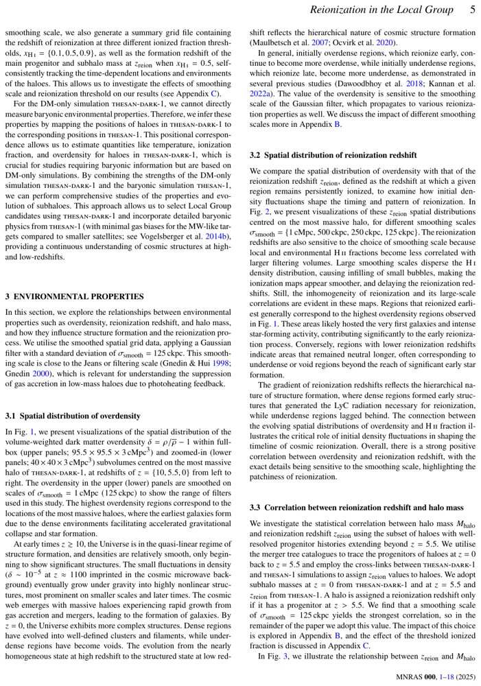 Figure from The THESAN project: environmental drivers of Local Group reionization